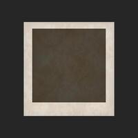 Square photo frame with worn lining vector