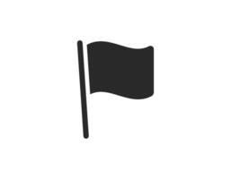 Black flag icon on white background for graphic design vector
