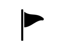 Black flag icon symbolizing alert or warning vector