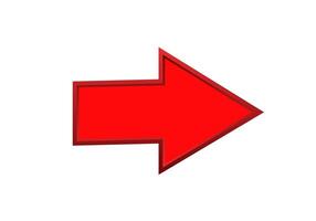 Bold red arrow pointing right for direction and guidance vector