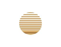 Retro sun circle with geometric lines in eighties style vector