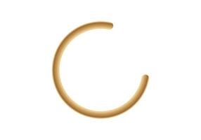 Golden circular checkbox icon with minimalist design vector