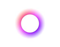 Colorful gradient halo with soft inner glow vector