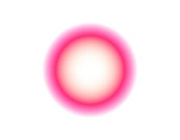 Glowing pink and white halo circle on plain background vector