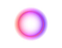 Colorful gradient circle with soft halo effect vector