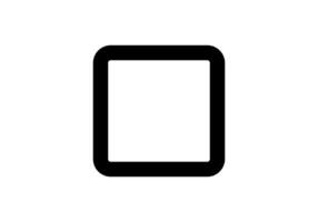Simple checkbox icon for selection and user interface vector