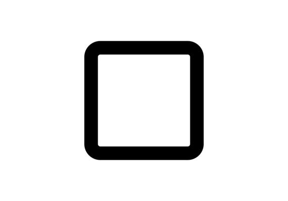 Simple checkbox icon for selection and user interface