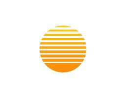 Retro style circular sun with geometric design from the eighties and nineties vector