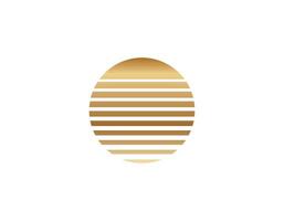 Retro sun circle with geometric style from the eighties and nineties vector