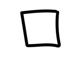 Simple black and white checkbox icon for forms and lists vector