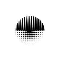 Retro sun with geometric design in eighties and nineties style vector