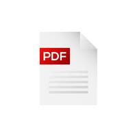 Pdf file document icon. Pdf text. vector