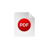 Pdf file document icon. Pdf text. vector
