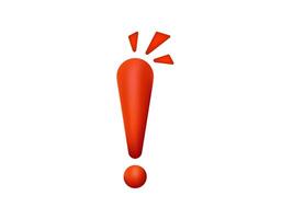 Red exclamation mark design with geometric shapes vector