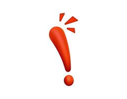 Red exclamation mark icon with burst details vector