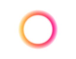 Colorful gradient circular halo with soft edges vector