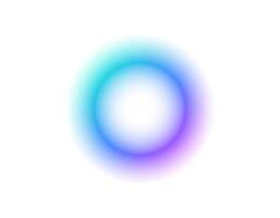 Colorful circular gradient with soft glow and halo effect vector