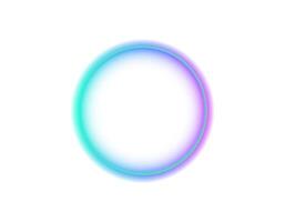 Colorful gradient circle with soft halo effect vector