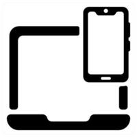 Responsive Design icon concept in black color vector