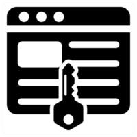 Keywords icon concept in black color vector