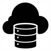 Storage icon concept in black color vector
