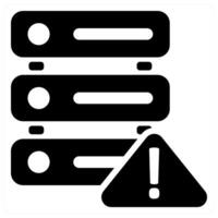 Server Information icon concept in black color vector