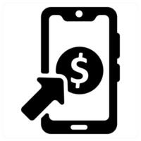Pay Per Click icon concept in black color vector