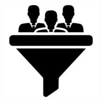Conversion Rate icon concept in black color vector