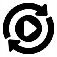 Convert icon concept in black color vector