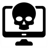 Virus icon concept in black color vector