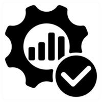 Optimization icon concept in black color vector