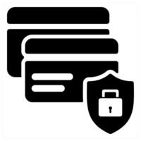 Secure Payment icon concept in black color vector