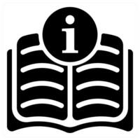 Manual icon concept in black color vector