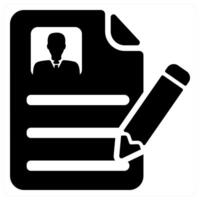 Curriculum Value icon concept in black color vector