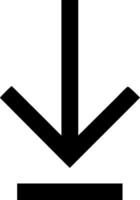 Artistic Arrow Pointing Down Icon Collection vector
