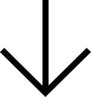 Unique Arrow Pointing Down Icon Collection vector