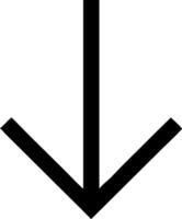 Creative Arrow Pointing Down Icon Representation vector