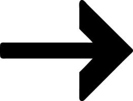 Classic Arrow Right Icon Design vector