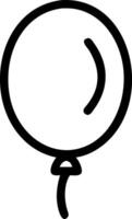 Simple Balloon Symbol Set vector