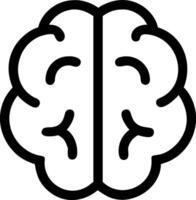Thought Brain Icon Set vector