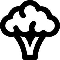 Simple Broccoli Symbol Set vector