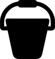 Classic Bucket Icon Design vector