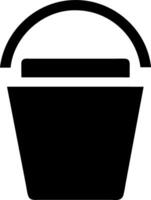 Simple Bucket Symbol Set vector