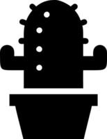 Potted Cactus Icon Set vector