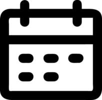 Minimalist Calendar Icon Concept vector