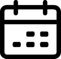 Calendar Icon Symbol Set vector
