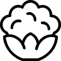 Decorative Cauliflower Icon Design vector