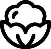 Iconic Cauliflower Symbol Design vector