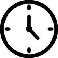 Analog Clock Icon Representation vector