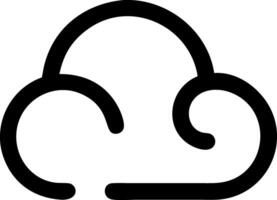 Minimalist Cloud Icon Concept vector